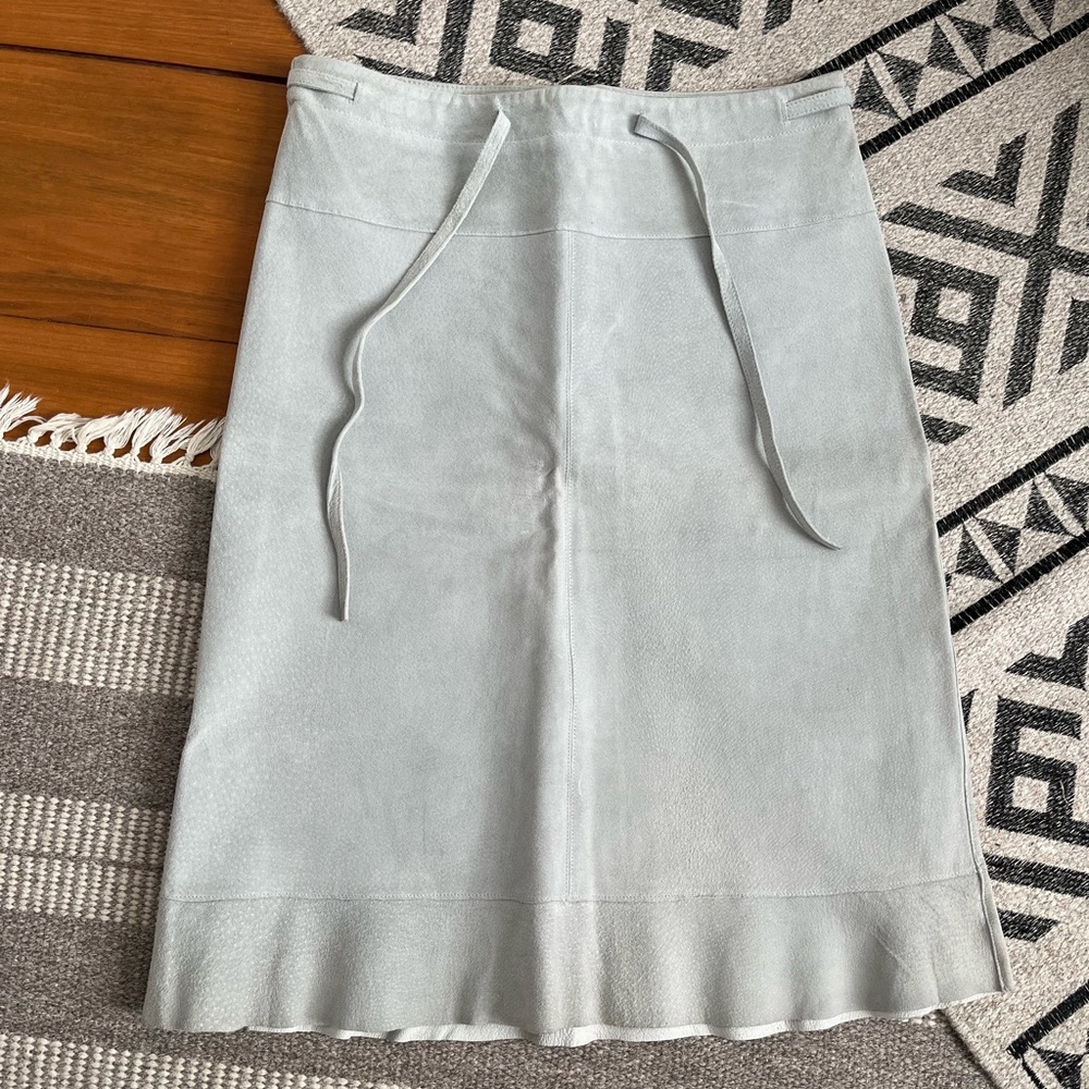Vintage Abercrombie & Fitch 100% Leather Skirt - Unique Find!